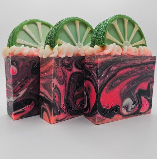 2nd Chance Hot Pink & Lime Soap (underweight)